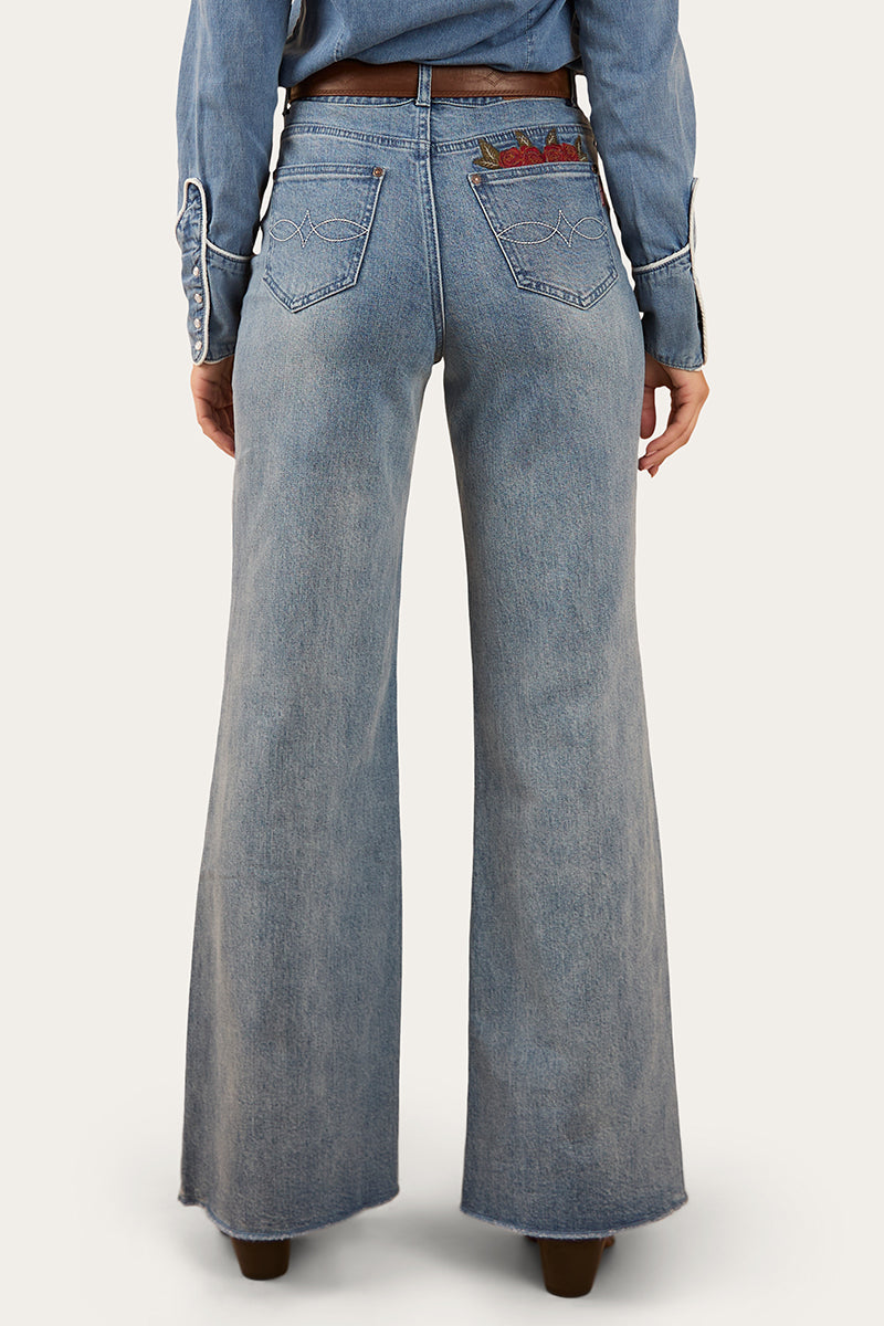Ringers Western Visalia Rose Womens Wide Leg Jean