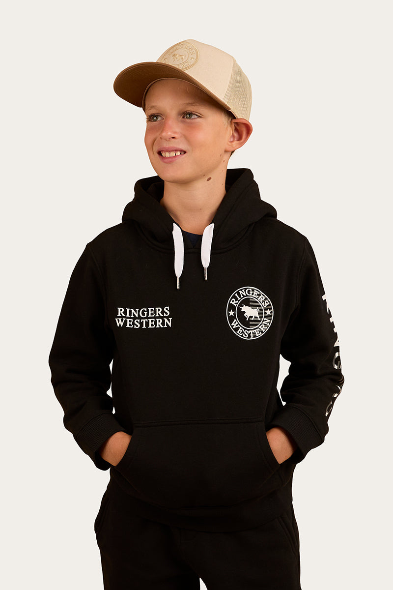 Ringers Western Jackaroo Flag Kids Pullover Hoodie