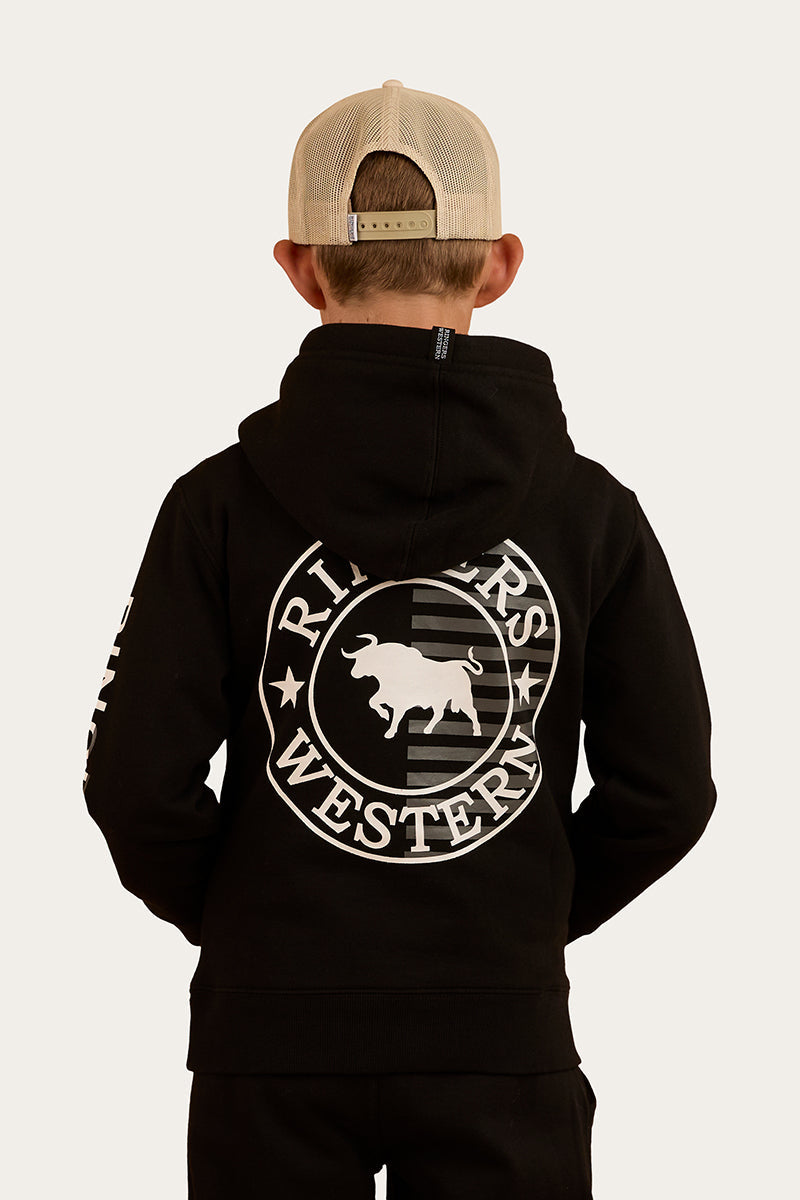 Ringers Western Jackaroo Flag Kids Pullover Hoodie