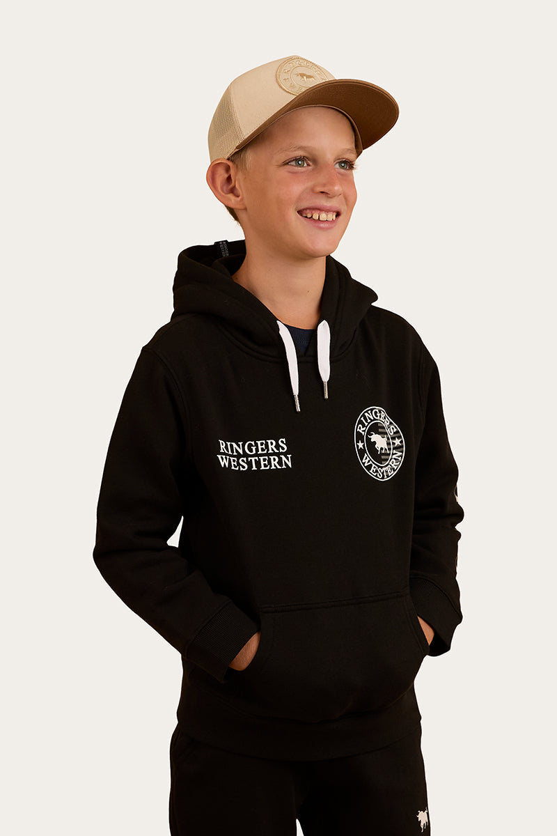 Ringers Western Jackaroo Flag Kids Pullover Hoodie