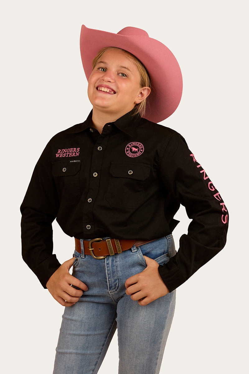 Ringers Western Jackaroo Kids Full Button Work Shirt