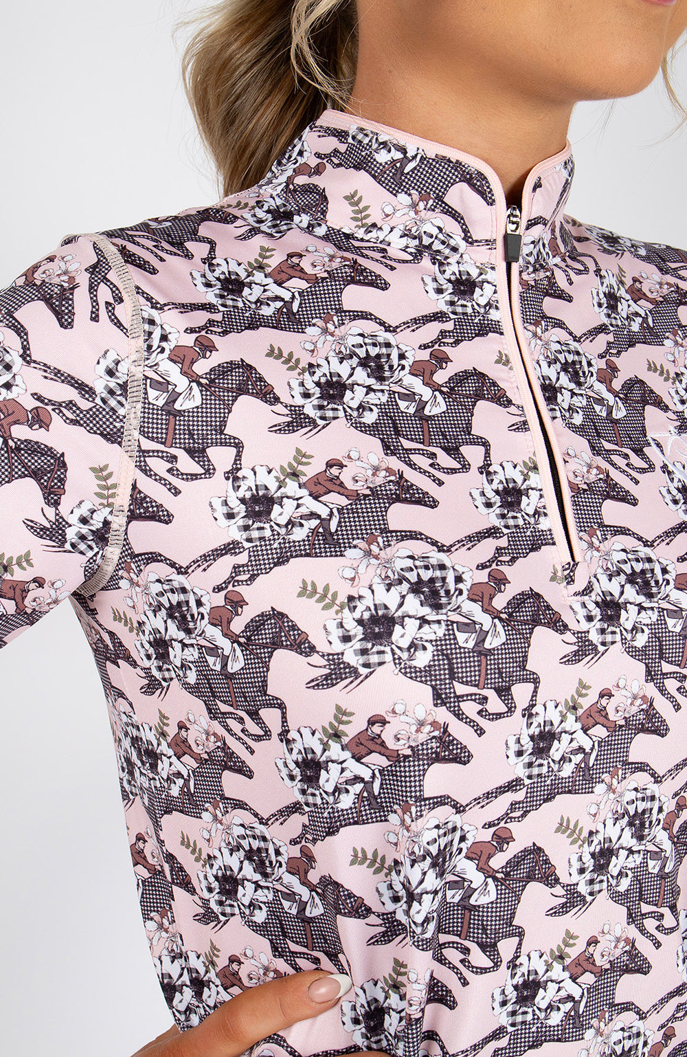 BARE Equestrian Heritage Bloom Sunsafe Riding Shirt