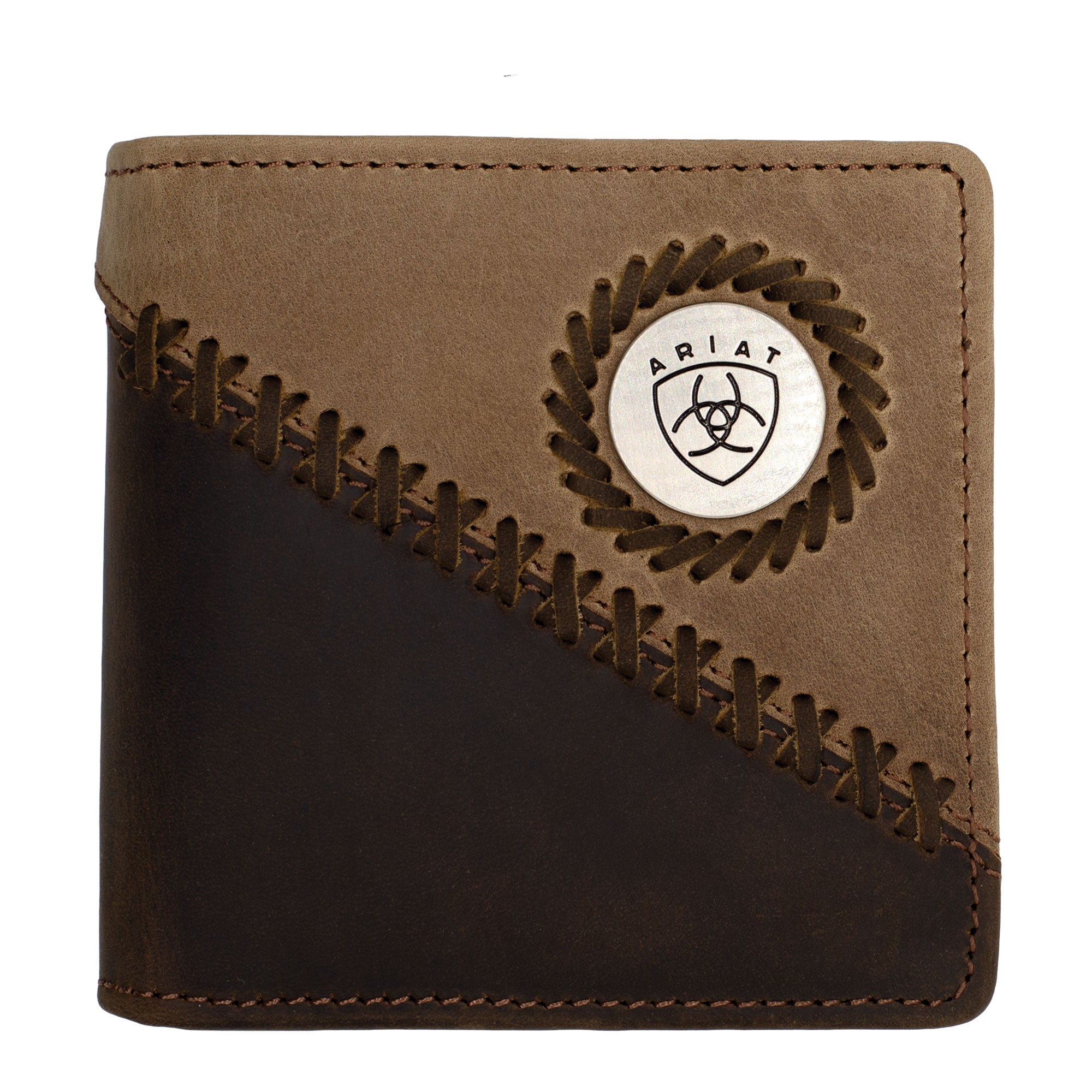 Ariat Bi-Fold Wallet - Two Toned Distressed