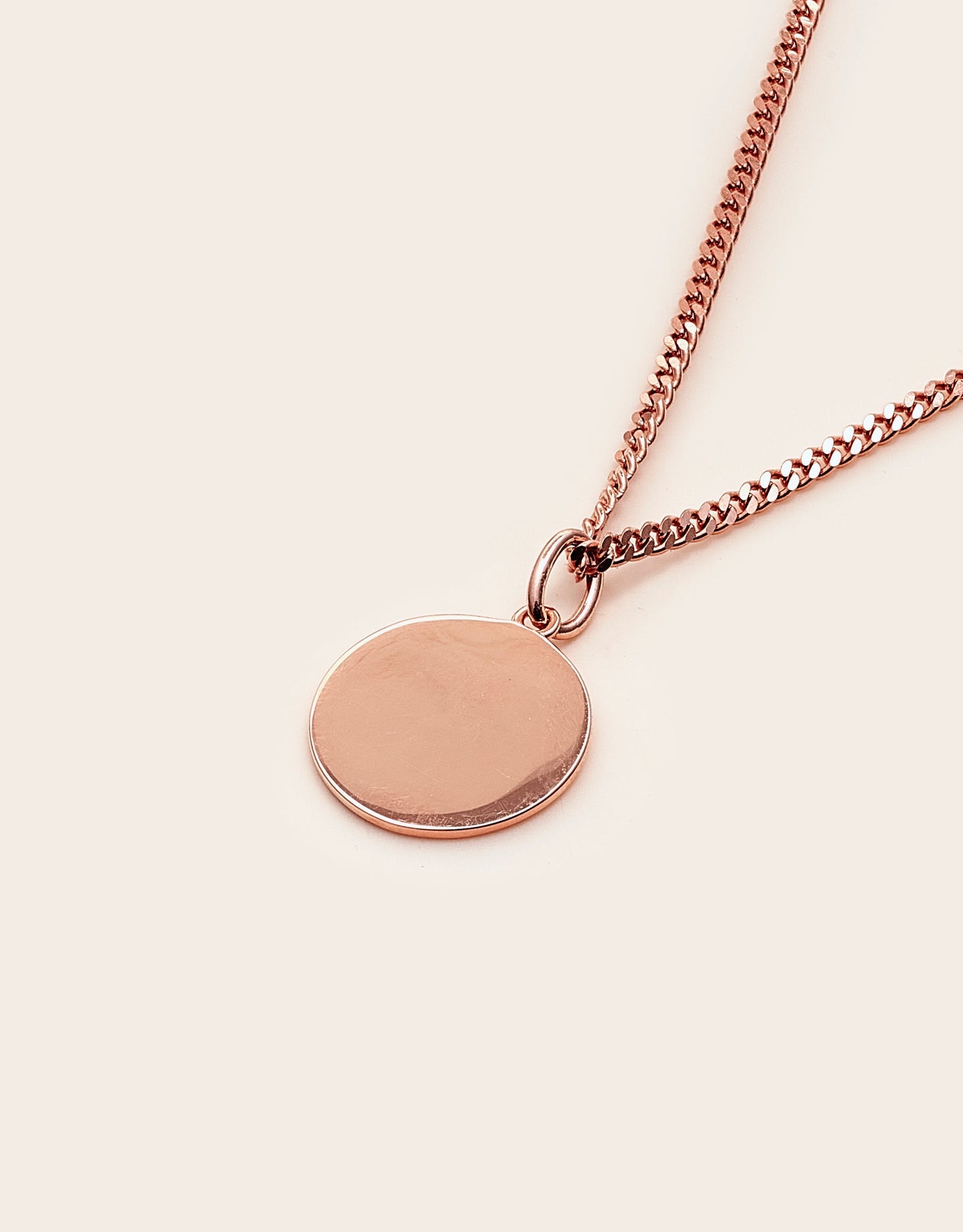 Whistle & Pop Trailblazer Engravable Round Tag Necklace