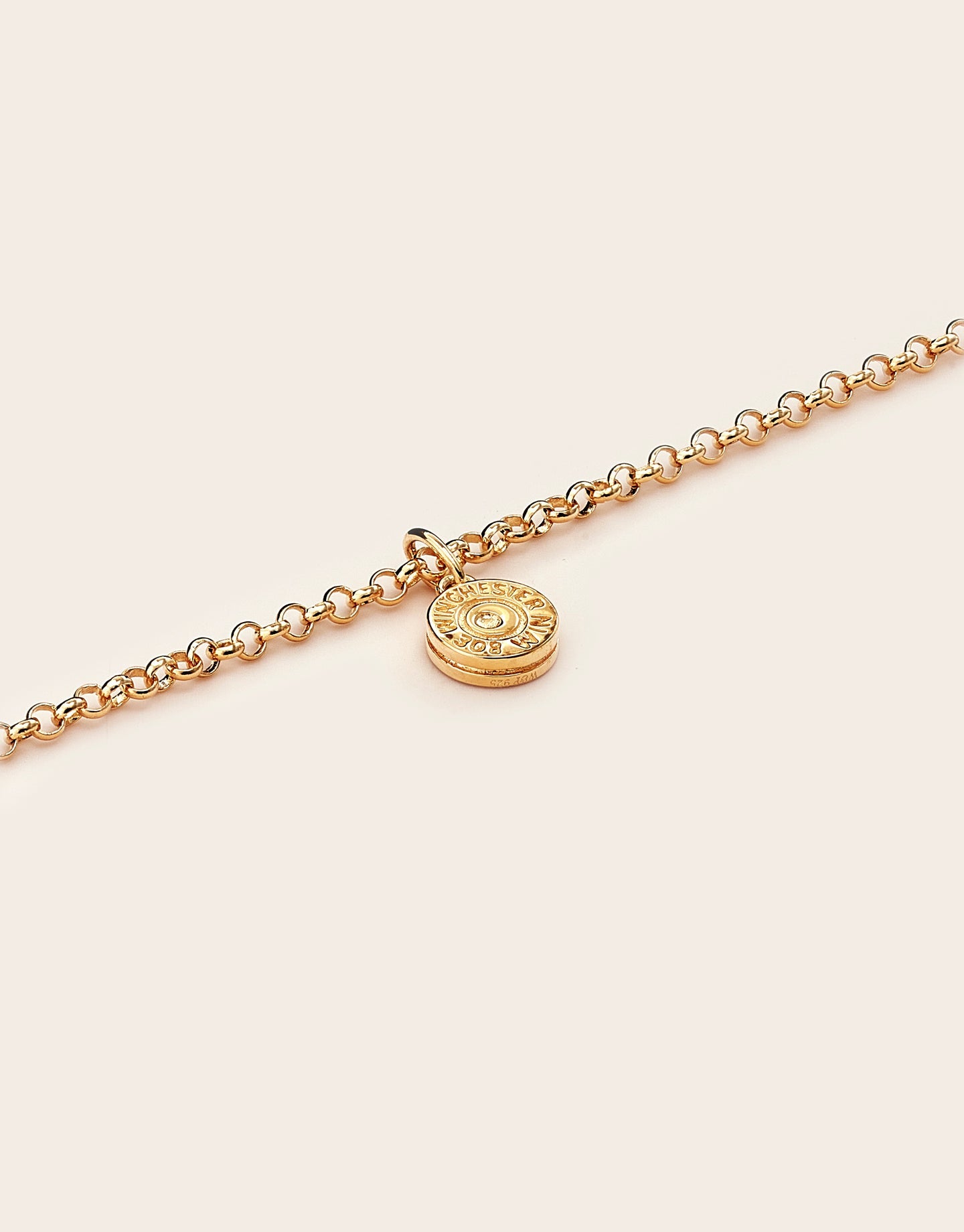 Whistle & Pop Hunter Gatherer 308 Bullet Necklace Silver