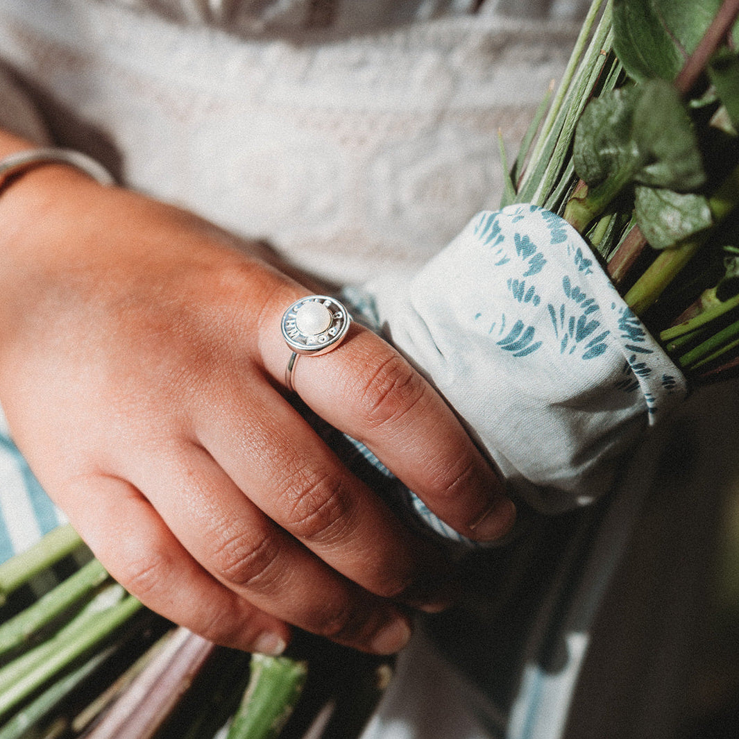 Whistle & Pop Vow Valley Pearl Ring