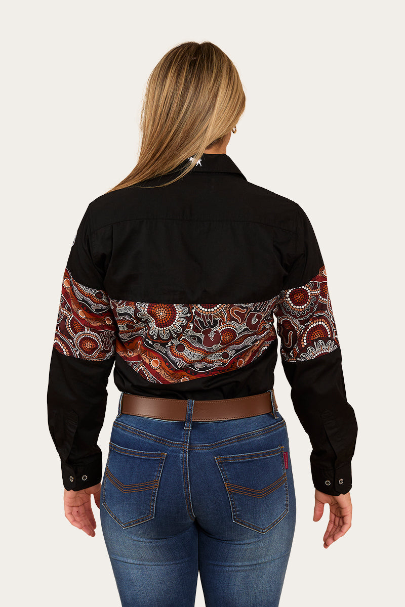Ringers Western Walkabout Warrior Womens Half Button Work Shirt