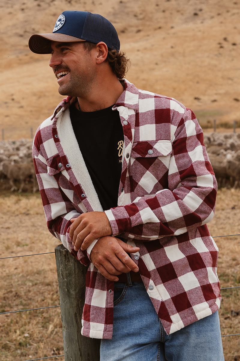 Ringers Western Sawyer Mens Sherpa Flannel