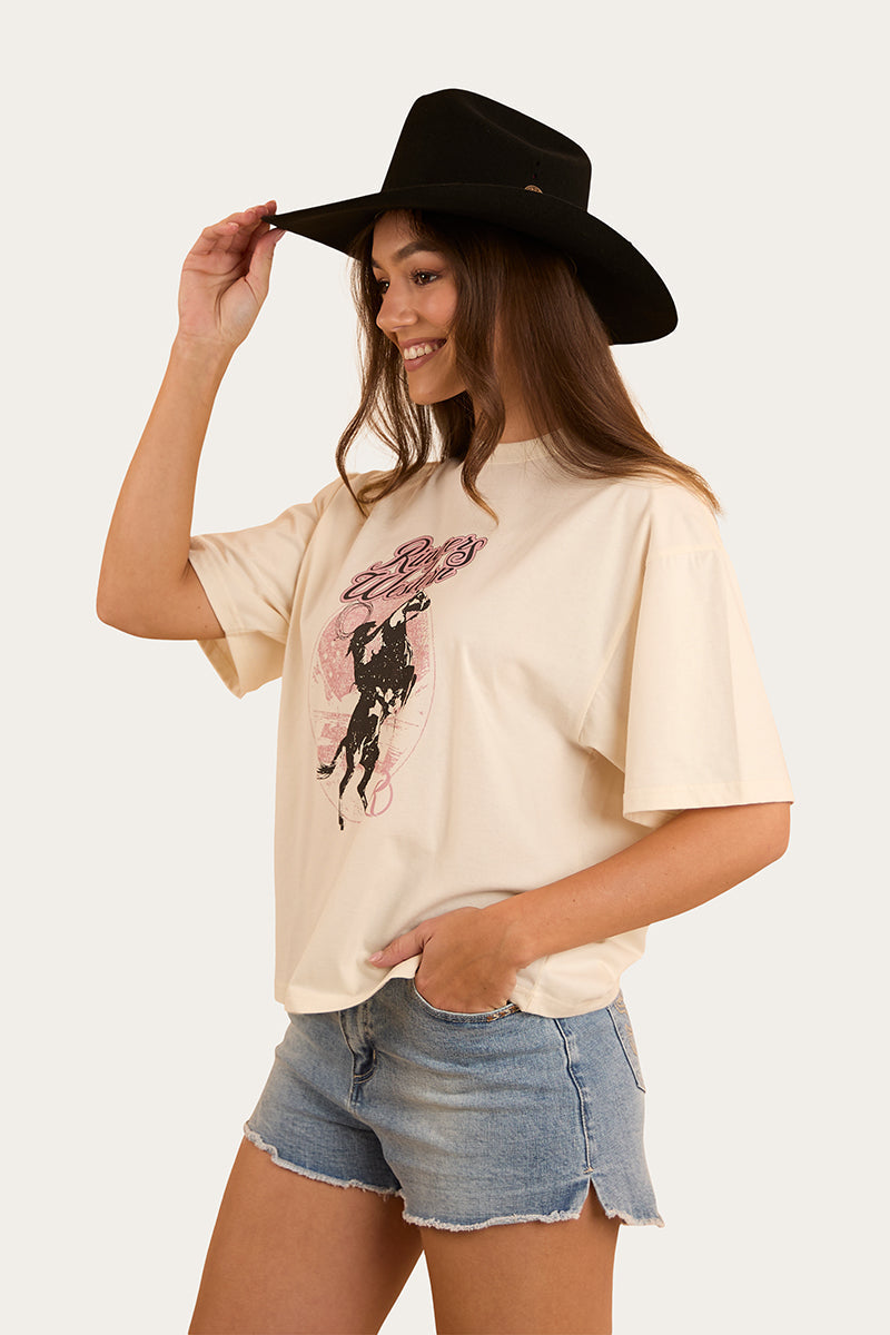 Ringers Western Wild Ride Womens Oversized T-Shirt