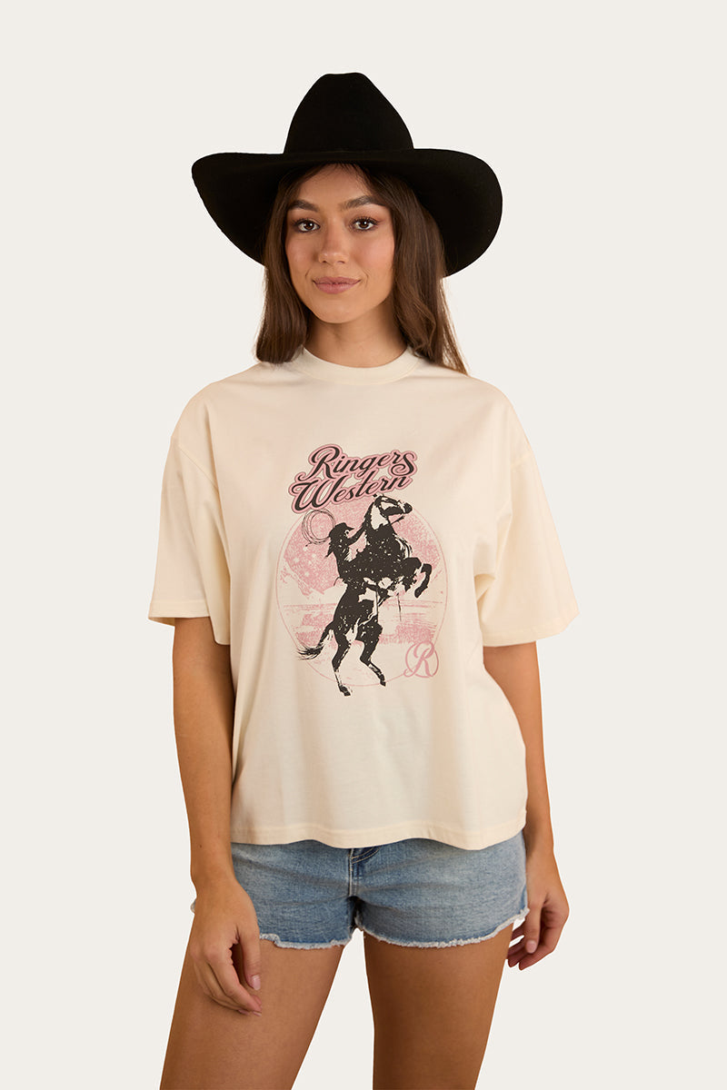 Ringers Western Wild Ride Womens Oversized T-Shirt