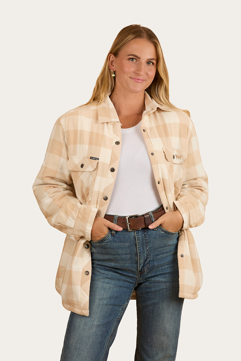 Ringers Western
Sadie Womens Sherpa Flannel - Woodsmoke
