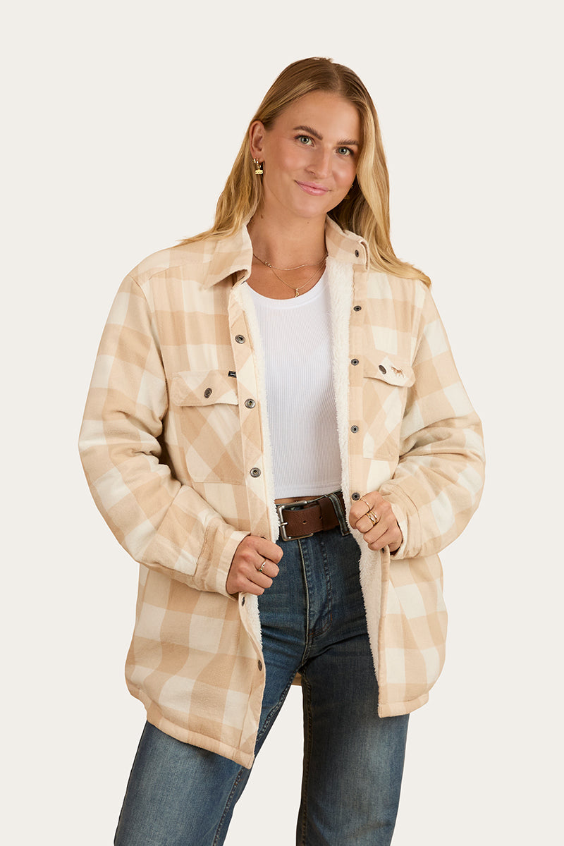 Ringers Western
Sadie Womens Sherpa Flannel - Woodsmoke