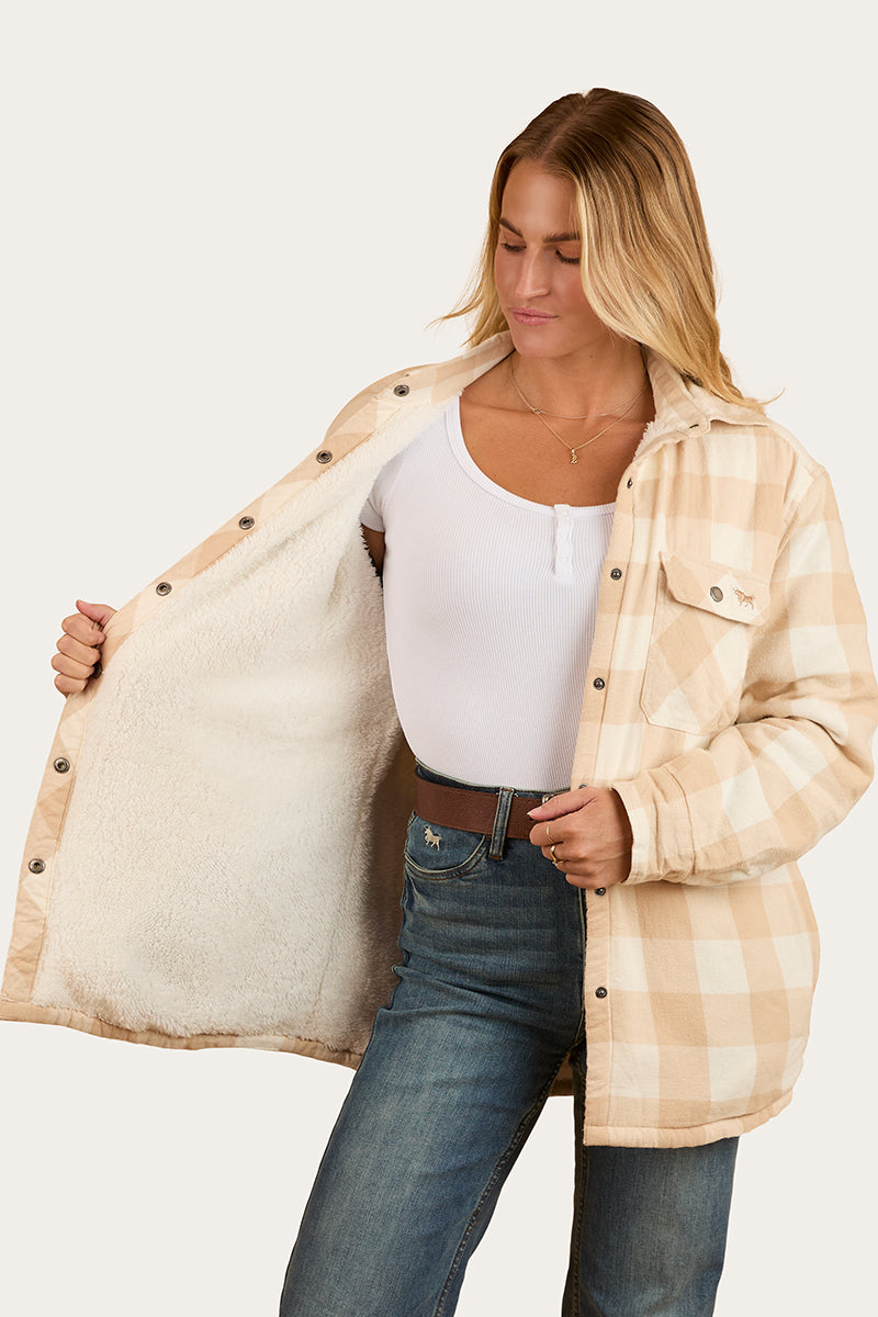 Ringers Western
Sadie Womens Sherpa Flannel - Woodsmoke