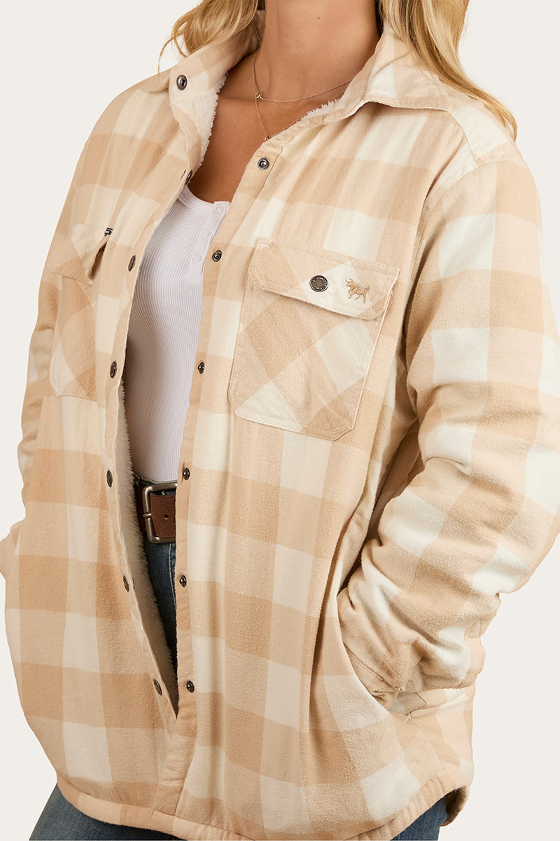 Ringers Western
Sadie Womens Sherpa Flannel - Woodsmoke