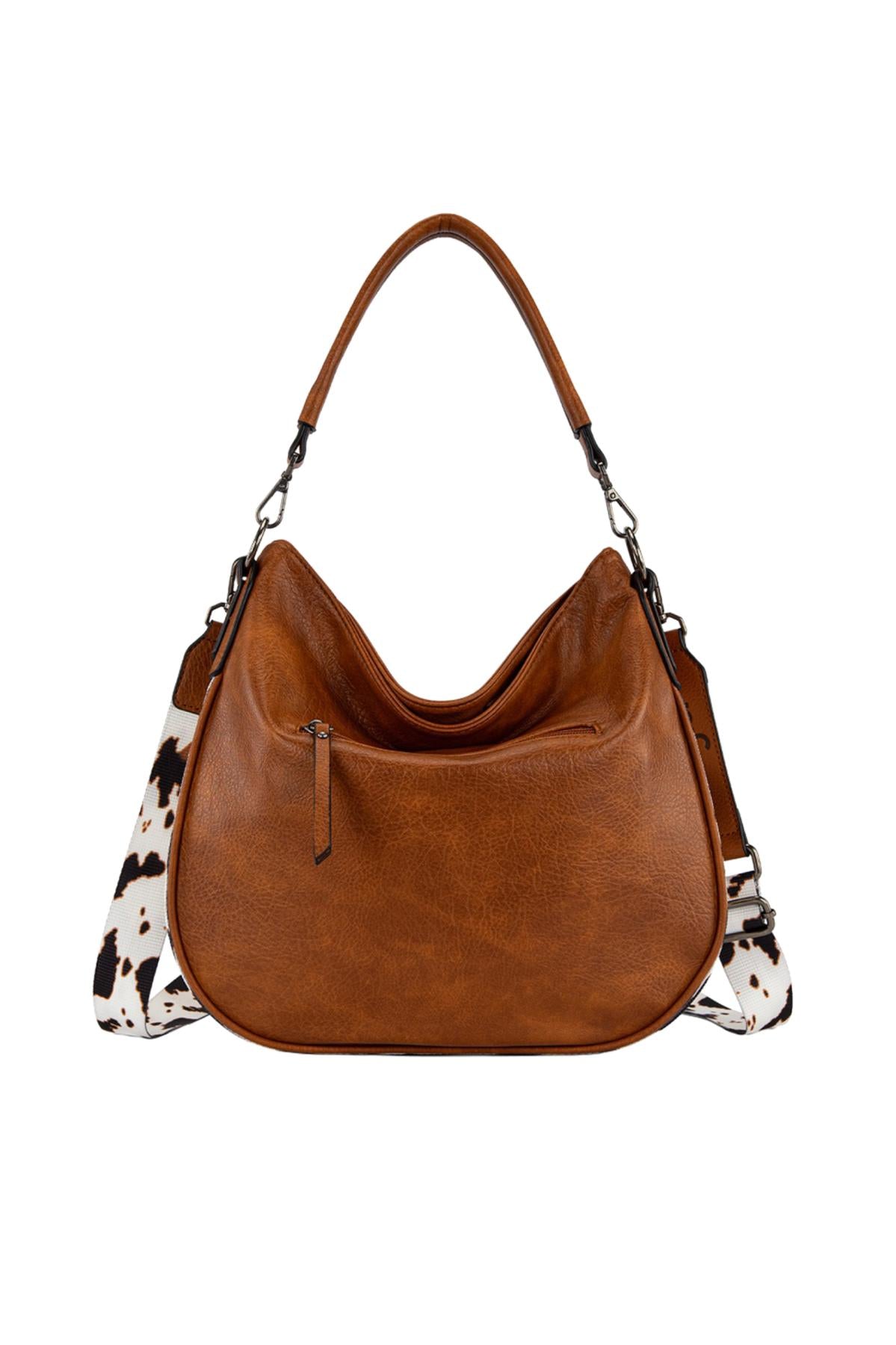 Wrangler Animal Print Slouch Bag - Tan