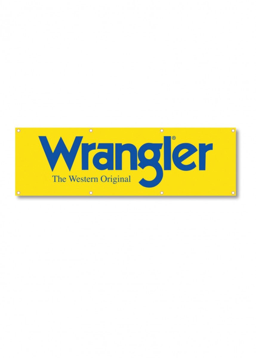 Wrangler Logo Banner - Yellow