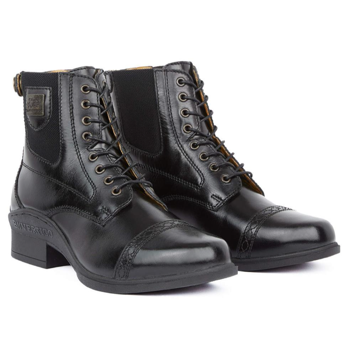 B Vertigo Ladies Jupiter Front Lace Jodhpur Boots - 2