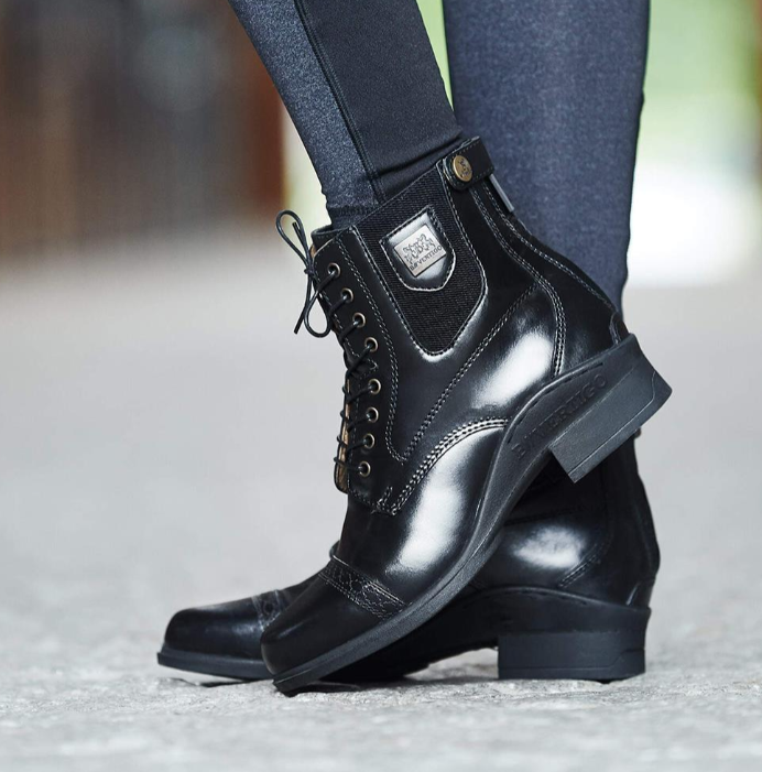 B Vertigo Ladies Jupiter Front Lace Jodhpur Boots - 4