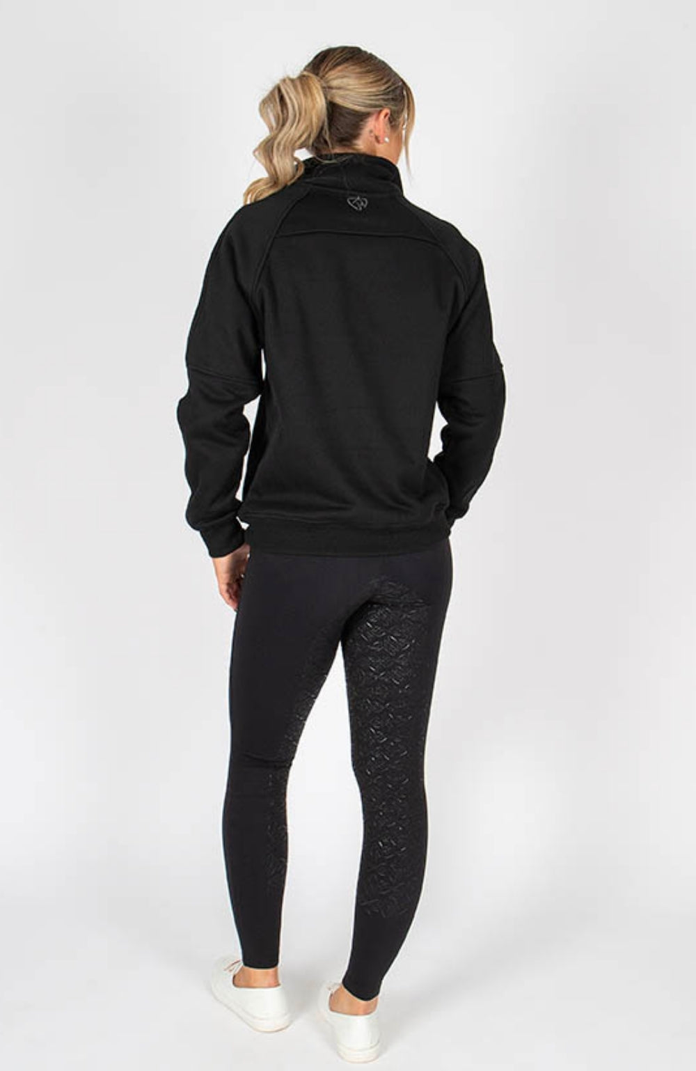 BARE Equestrian Quarter Zip Teddy Pullover Sweater - 3