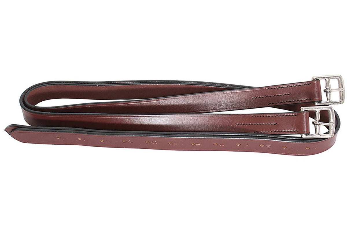 Blue Tag Stirrup Leathers - Brown