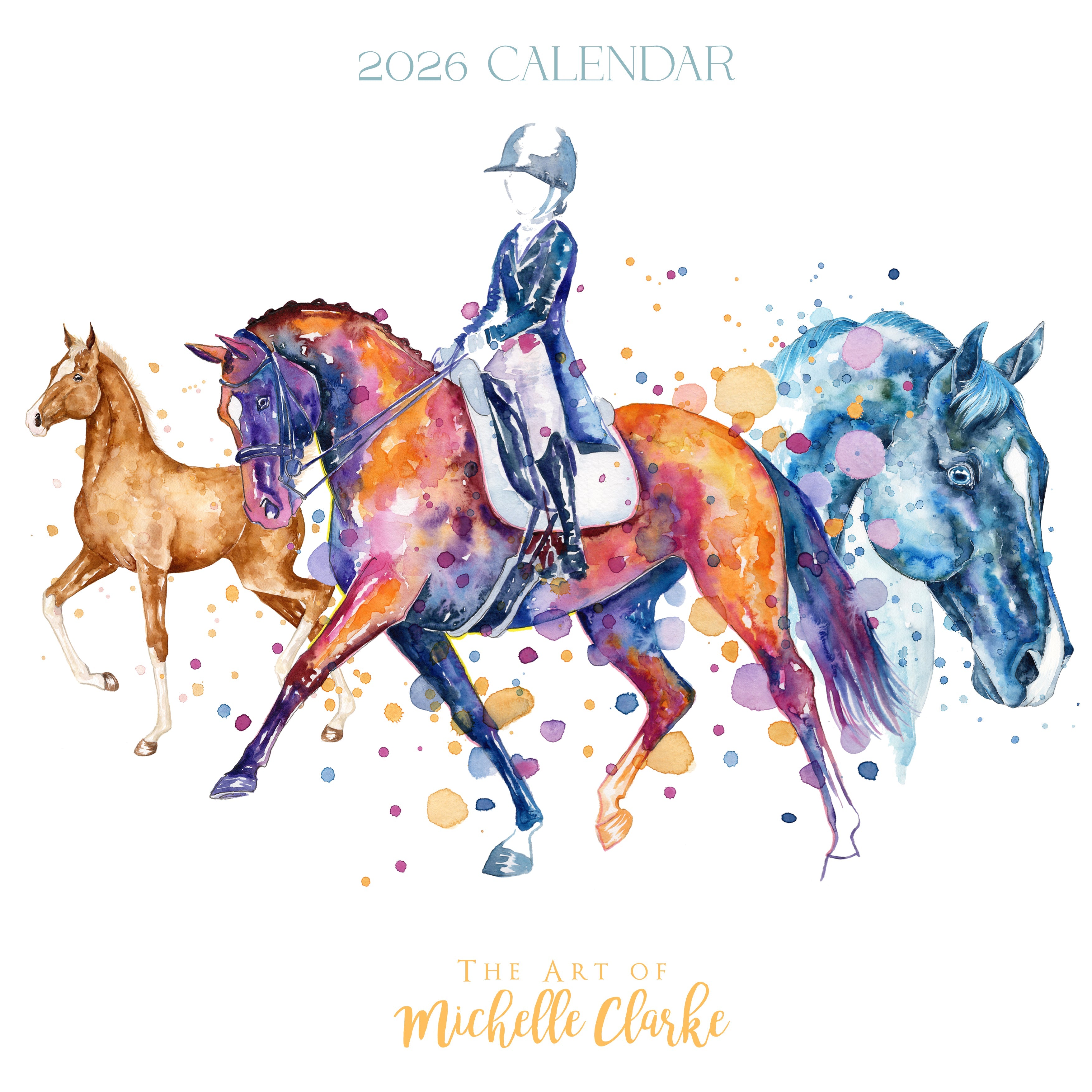 Michelle Clarke 2026 "Horses In Watercolour" Calendar