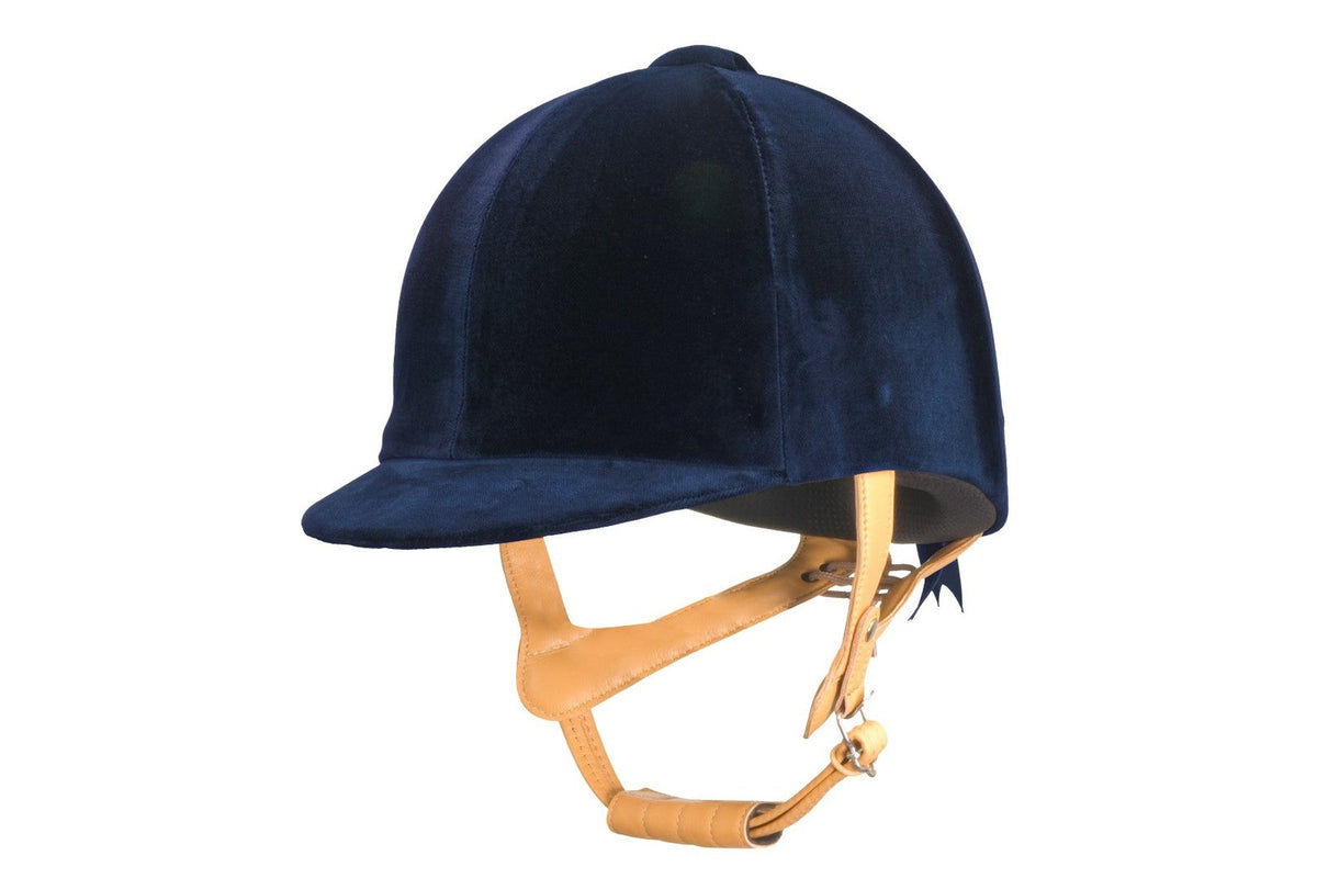 CPX Supreme Champion Velvet Helmet - Navy