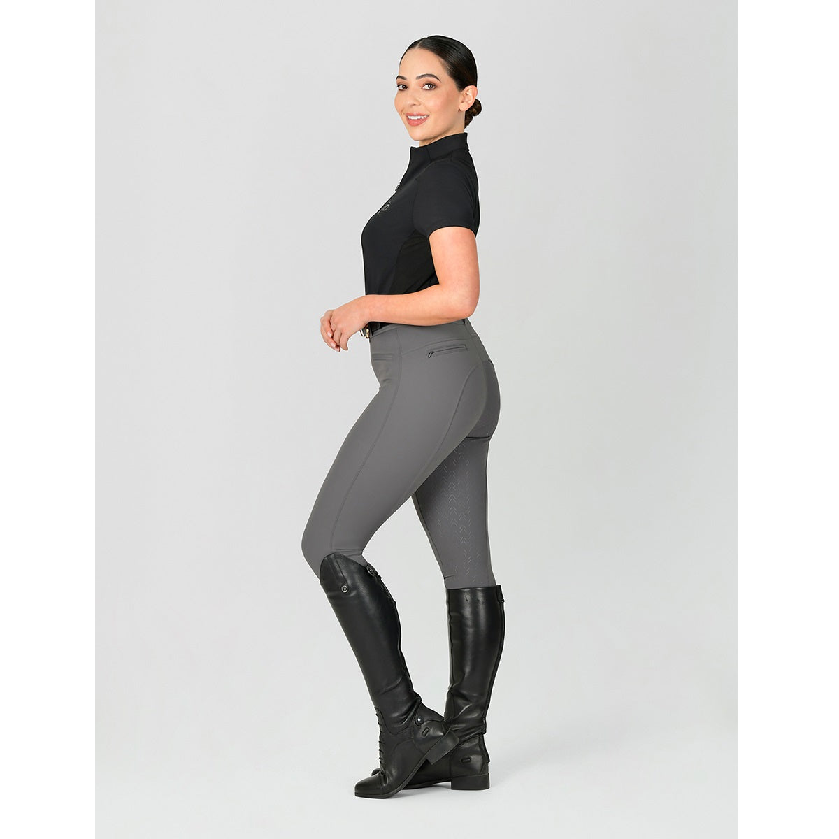 Dublin Chelsea Breeches - Smoke Grey Side