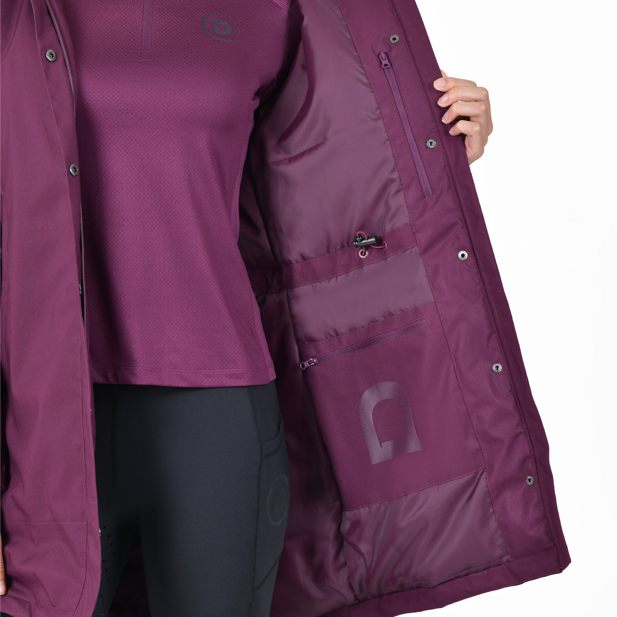 Dublin Everyday Waterproof Jacket - Dark Blue Lining