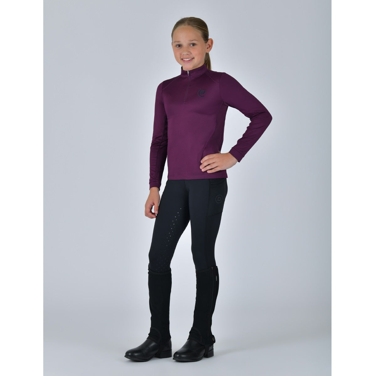 Dublin Kids Breathable Long Sleeved Riding Top - 3