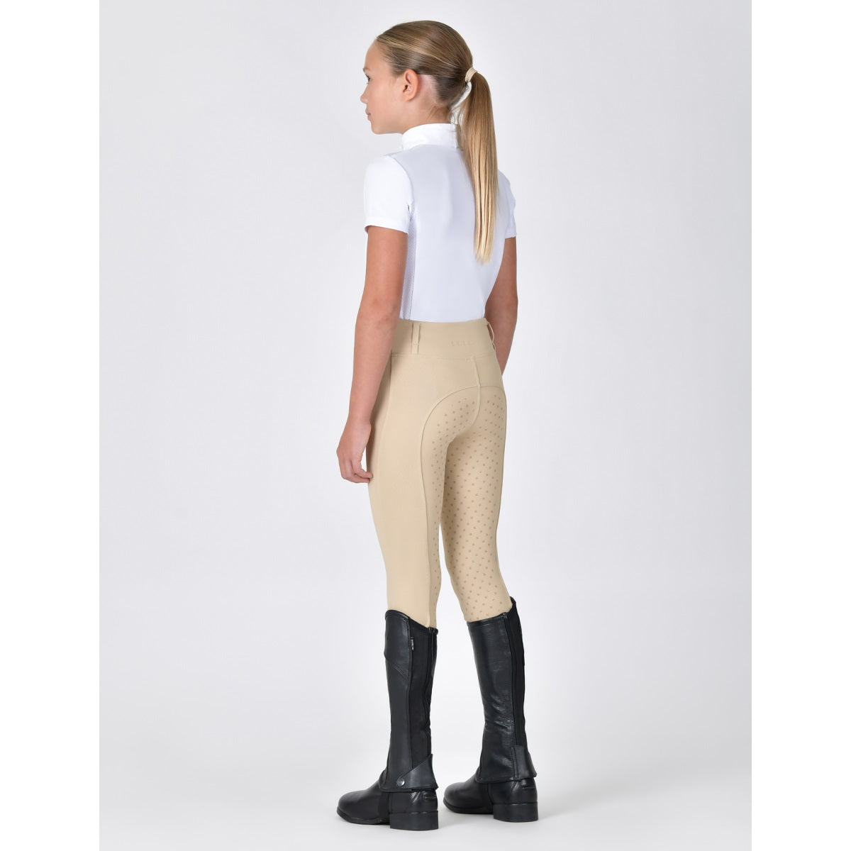 Dublin Kids Form Competition Riding Tights - Beige Back