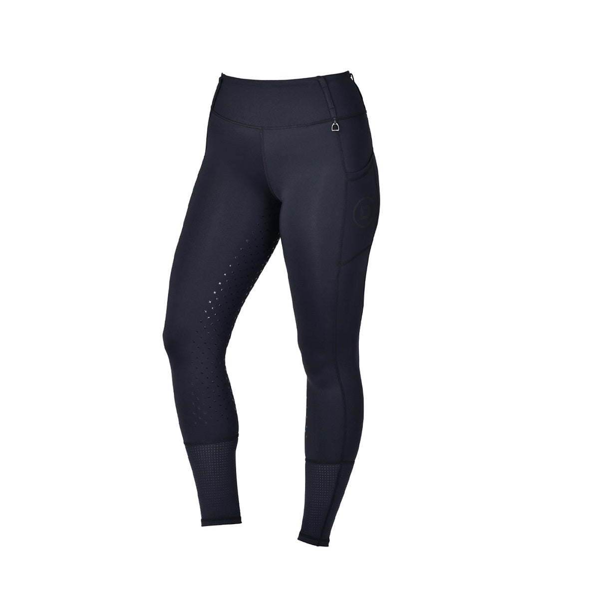 Dublin Ladies Form Mesh Riding Tights - Black Front