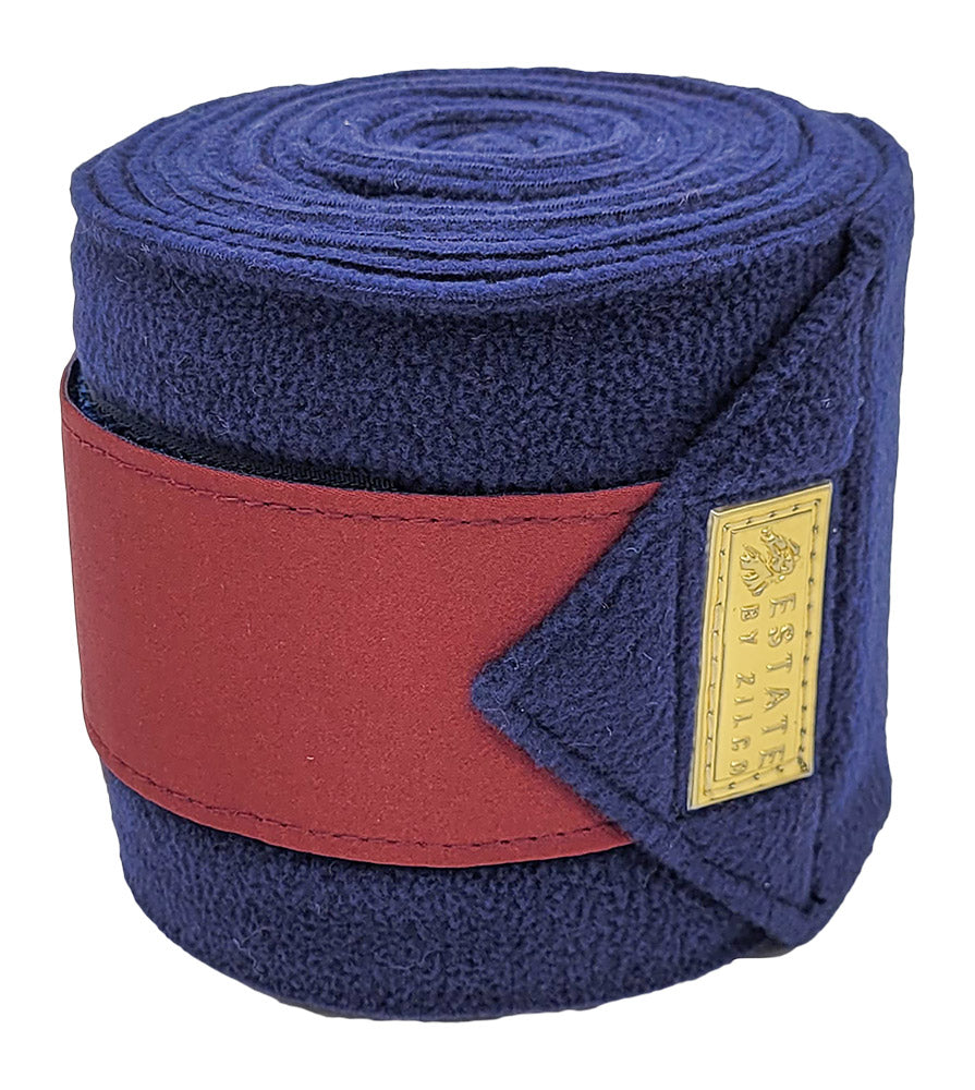 Estate Polo Bandage - Navy Burgundy