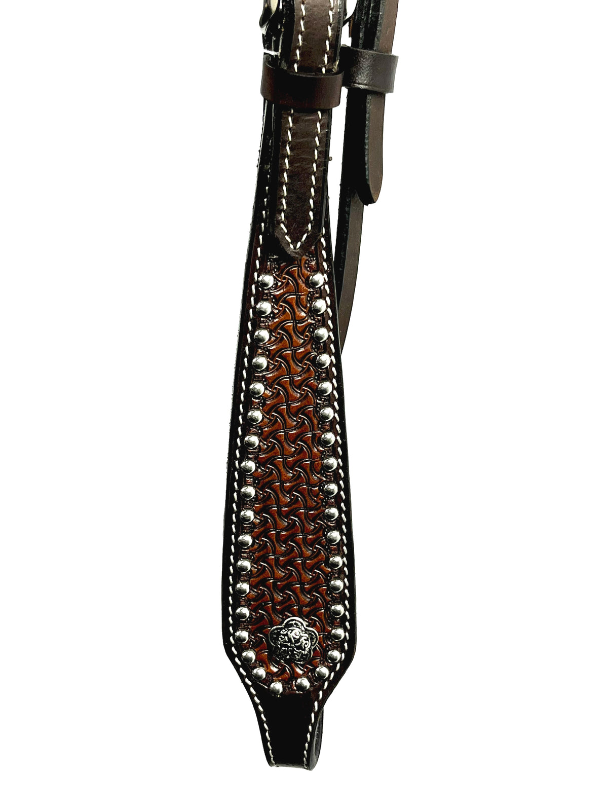 Ezy Ride Bridle Shaped Brow with Dots and Stamping - 3