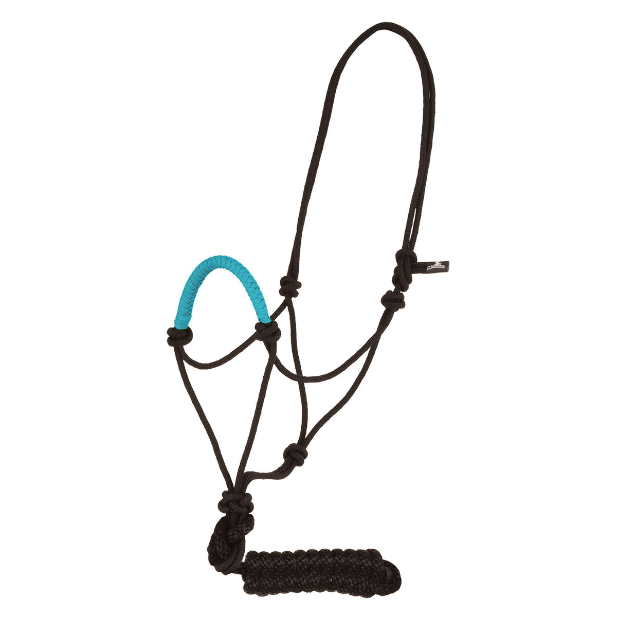 Ezy Ride Solid Nose Rope Halter with Lead - Turquoise