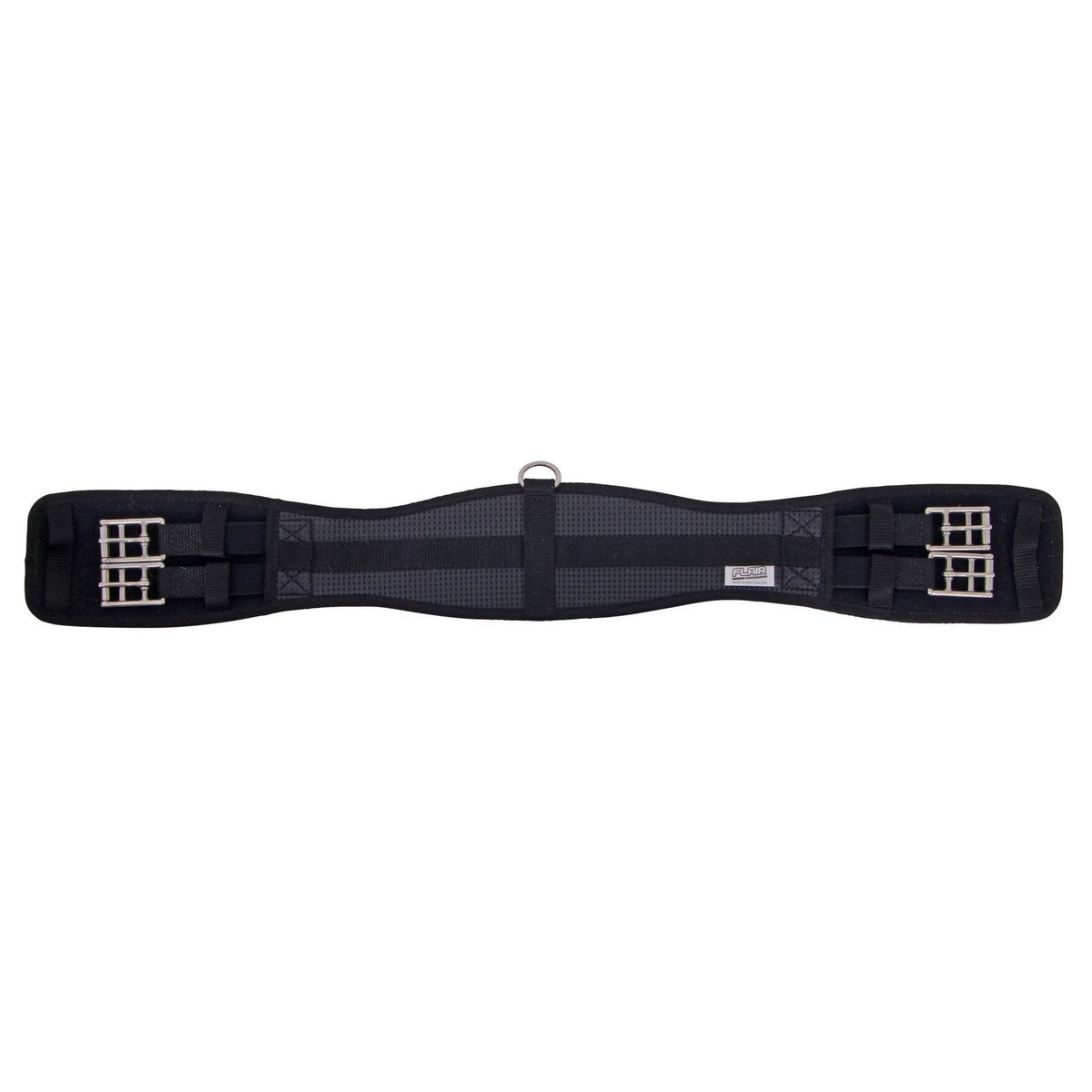 Flair Contoured Antigall Short Girth Double Expansion - Black
