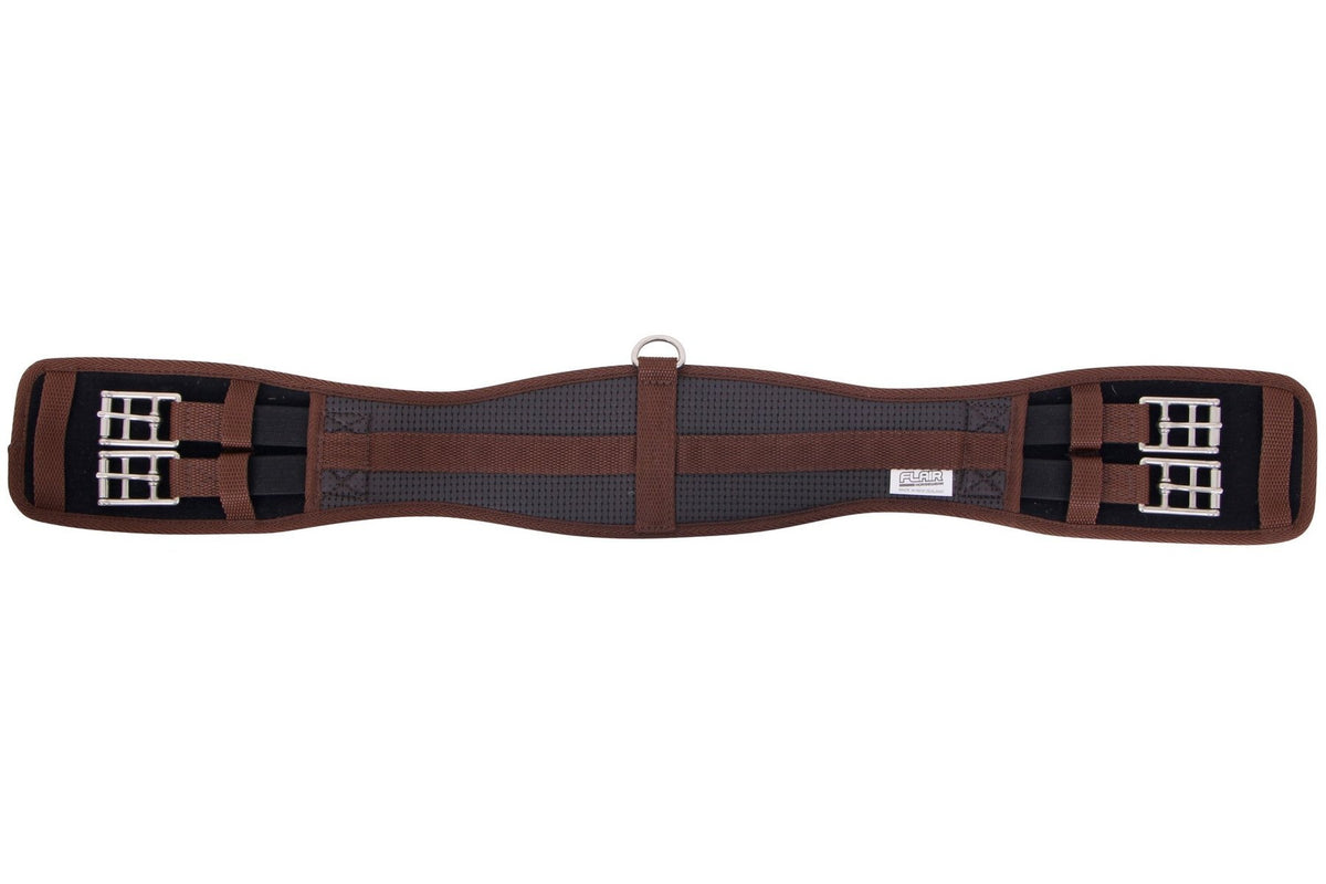 Flair Contoured Antigall Short Girth Double Expansion - Brown