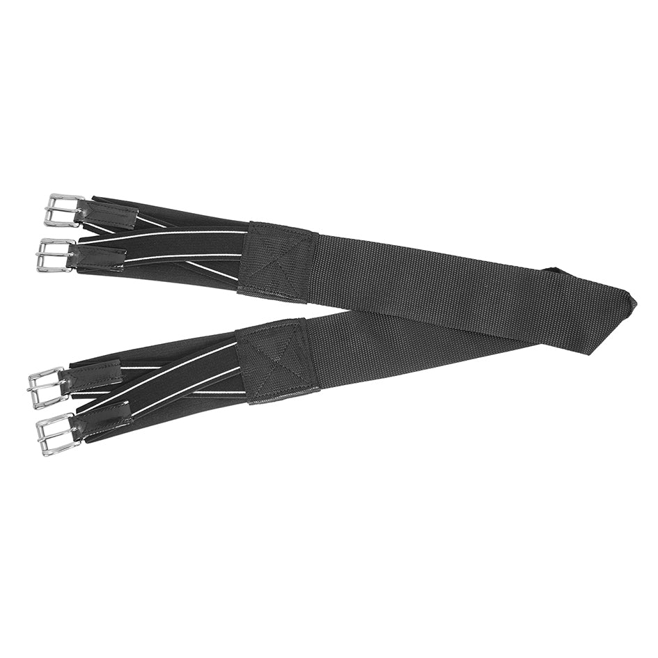 Flair Racewear Exercise Double Expanding Double Buckle Girth - Black