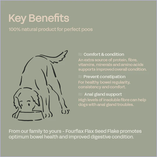 Fourflax Canine Flax Seed Flake - Benefits