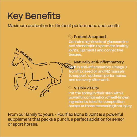 Fourflax Equine Bone & Joint Oil - Benefits