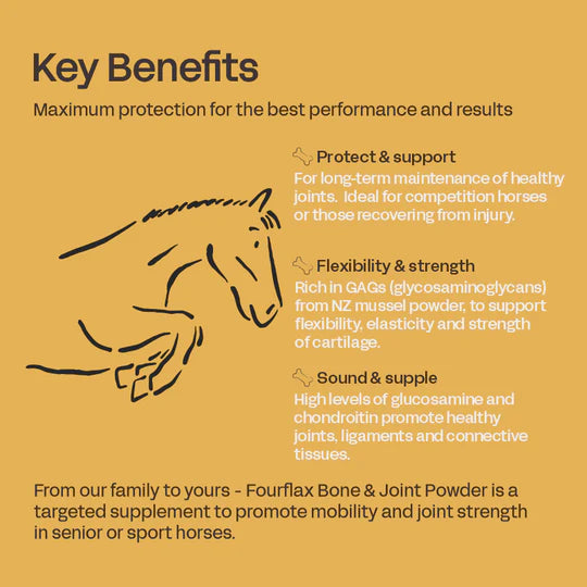 Fourflax Equine Bone & Joint Powder - Benefits