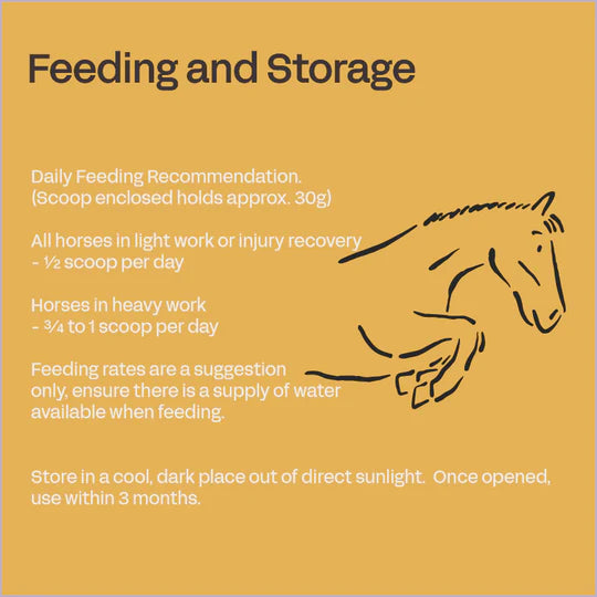 Fourflax Equine Bone & Joint Powder - Feeding