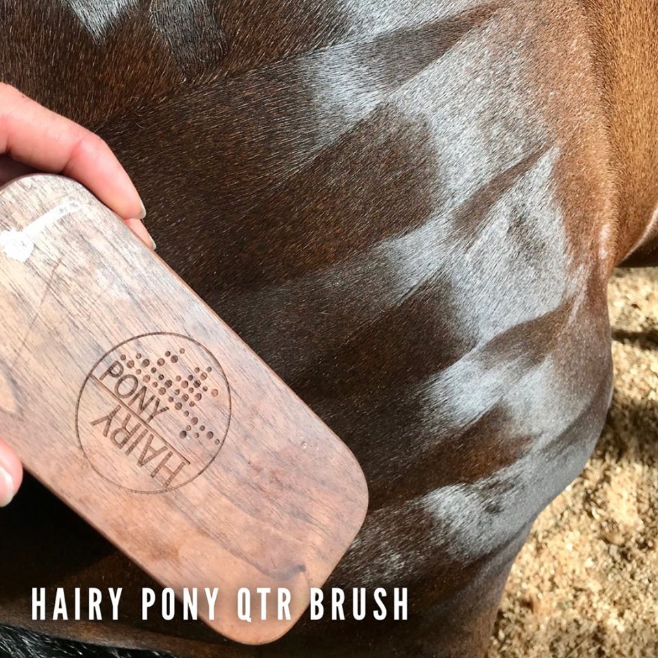 Hairy Pony Quarter Mark Horse Brush - 6