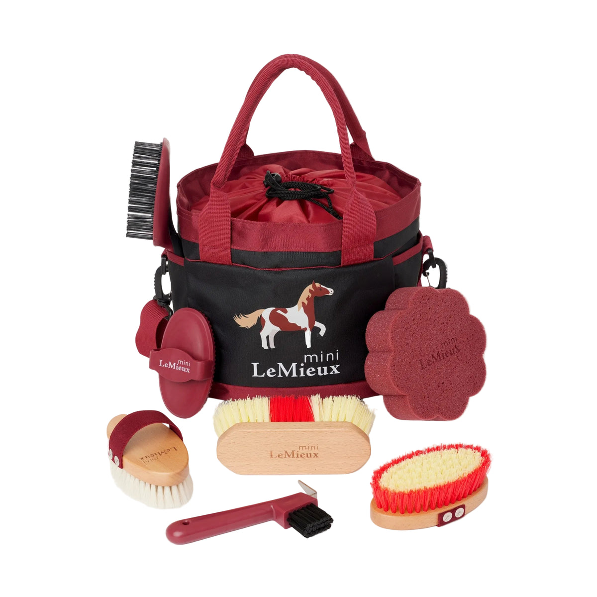 LeMieux Mini Grooming Set Red