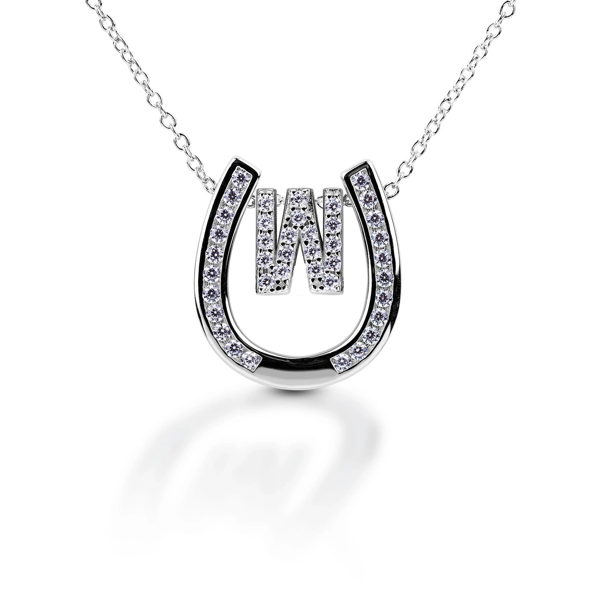 Kelly Herd Personalised Initial Horseshoe Necklace - 11