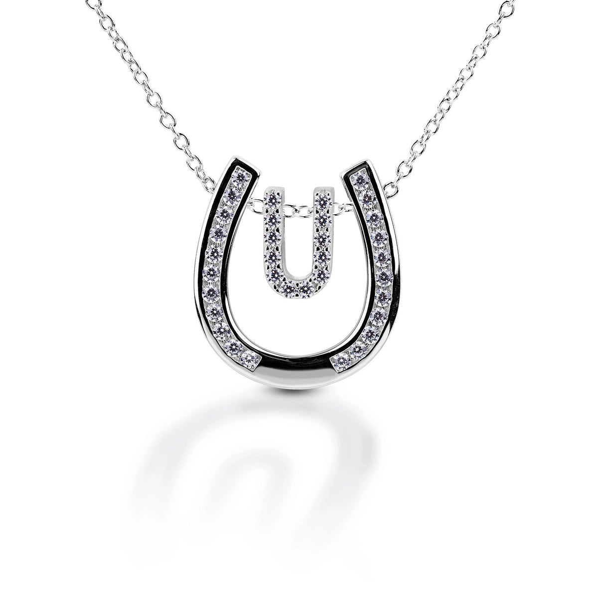 Kelly Herd Personalised Initial Horseshoe Necklace - 22