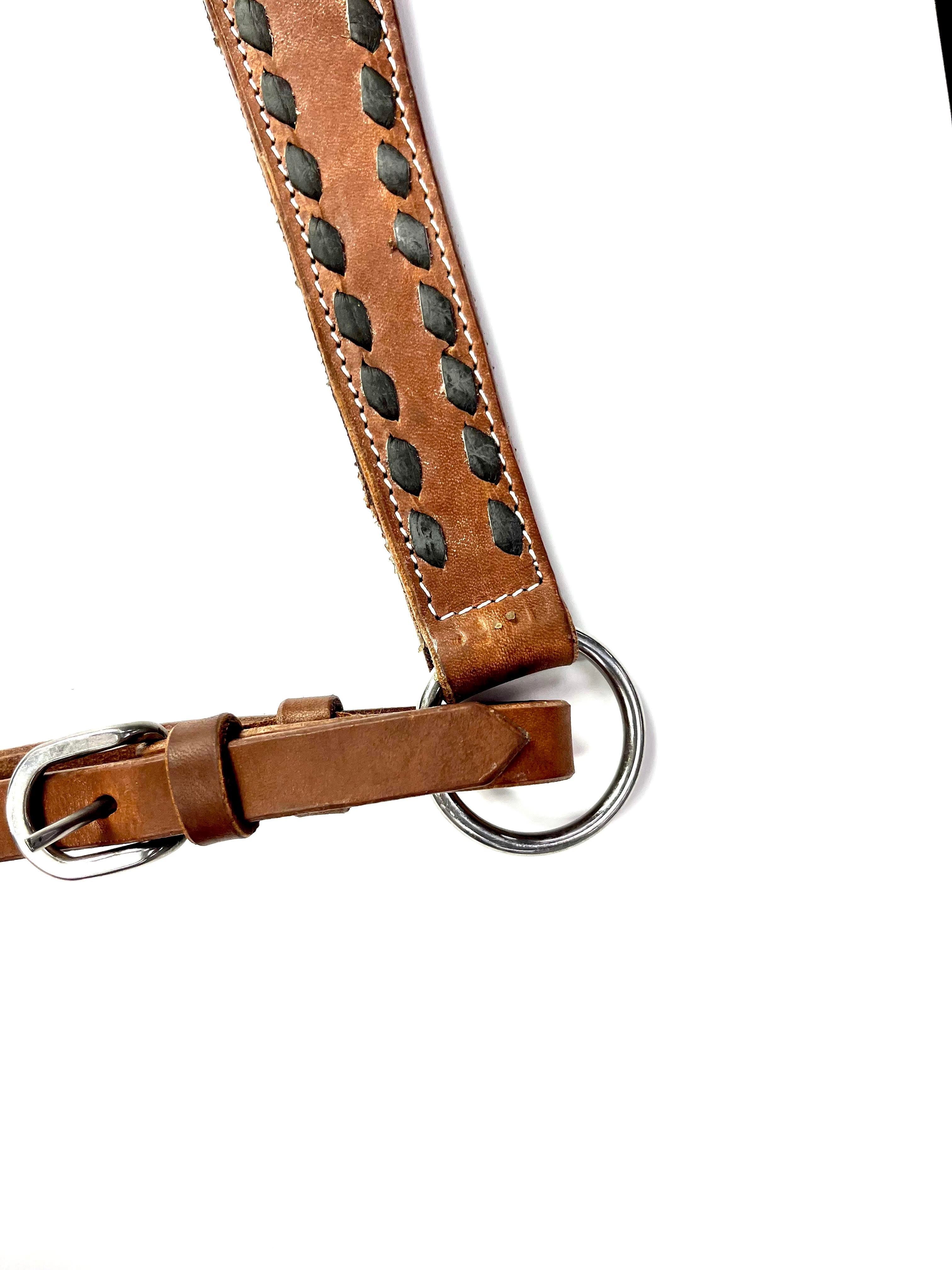 Ezy Ride Breastplate with Lacing Natural Harness