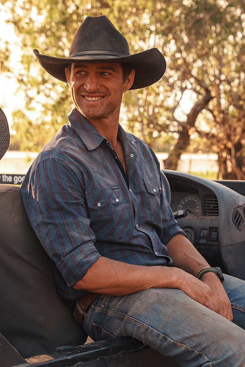 Ringers Western Mapleton Mens Western Shirt Stripe