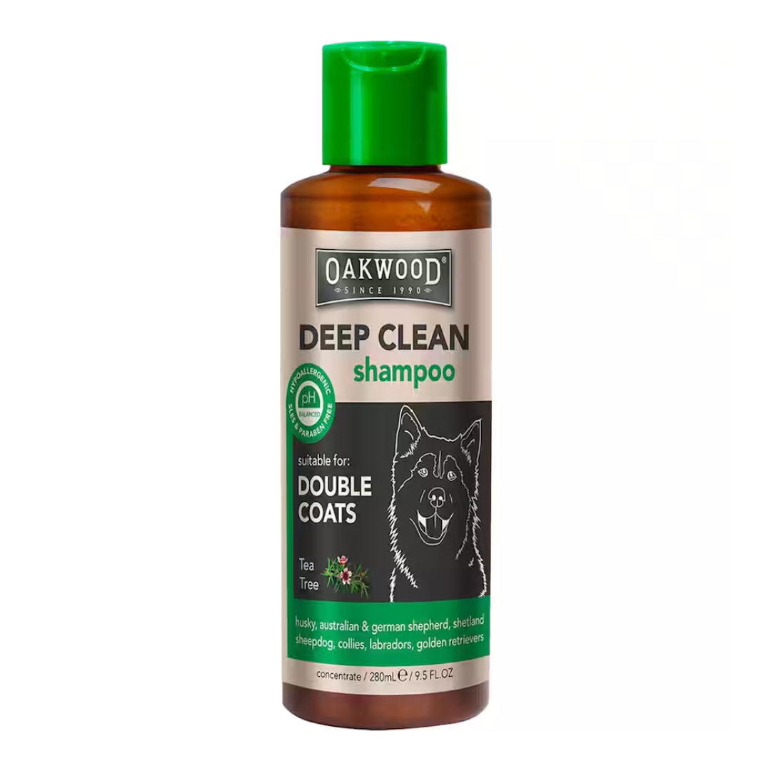 Oakwood Deep Clean Dog Shampoo Double Coats