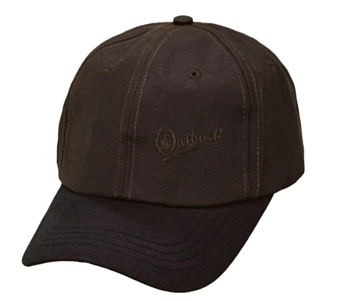 Outback Trading Co Aussie Slugger Oilskin Cap - Brown