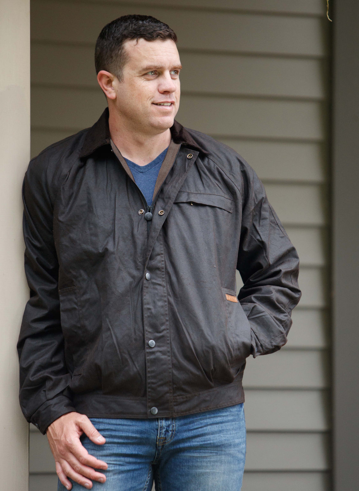 Outback Trading Co Bendigo Oilskin Jacket - 3